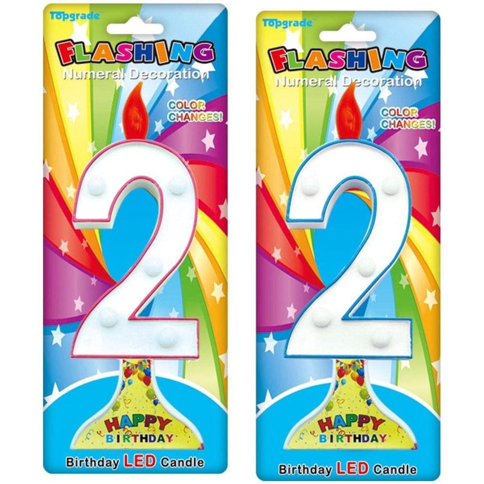 Birthday Flashing Candles, LED Birthday Candles, Numerical Cake Decorations Candles, Colorful Cake Topper Numbering Candles, Multicolor Flashing Cake Candles