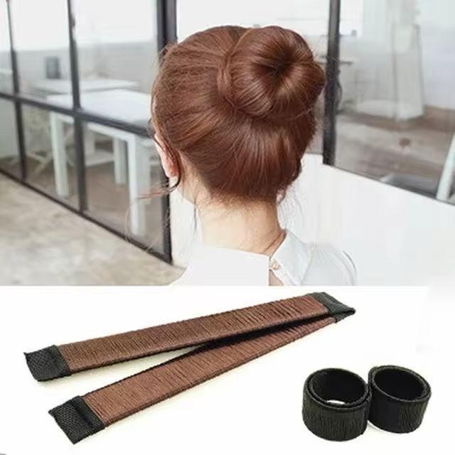 Women Hair Bun Maker, Deft Bun Twister Shaper, Magic Hair Bun Maker, Twist Sponge Dount Bun Hair Tool