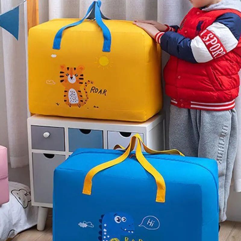 Children Comforter Bag, Foldable Storage Box Bag, Portable Multifunction Storage Bag, Closet Organizer Moving Tote Bag, Reinforced Handles Zippered Organizer, Large Capacity Childbirth Bag