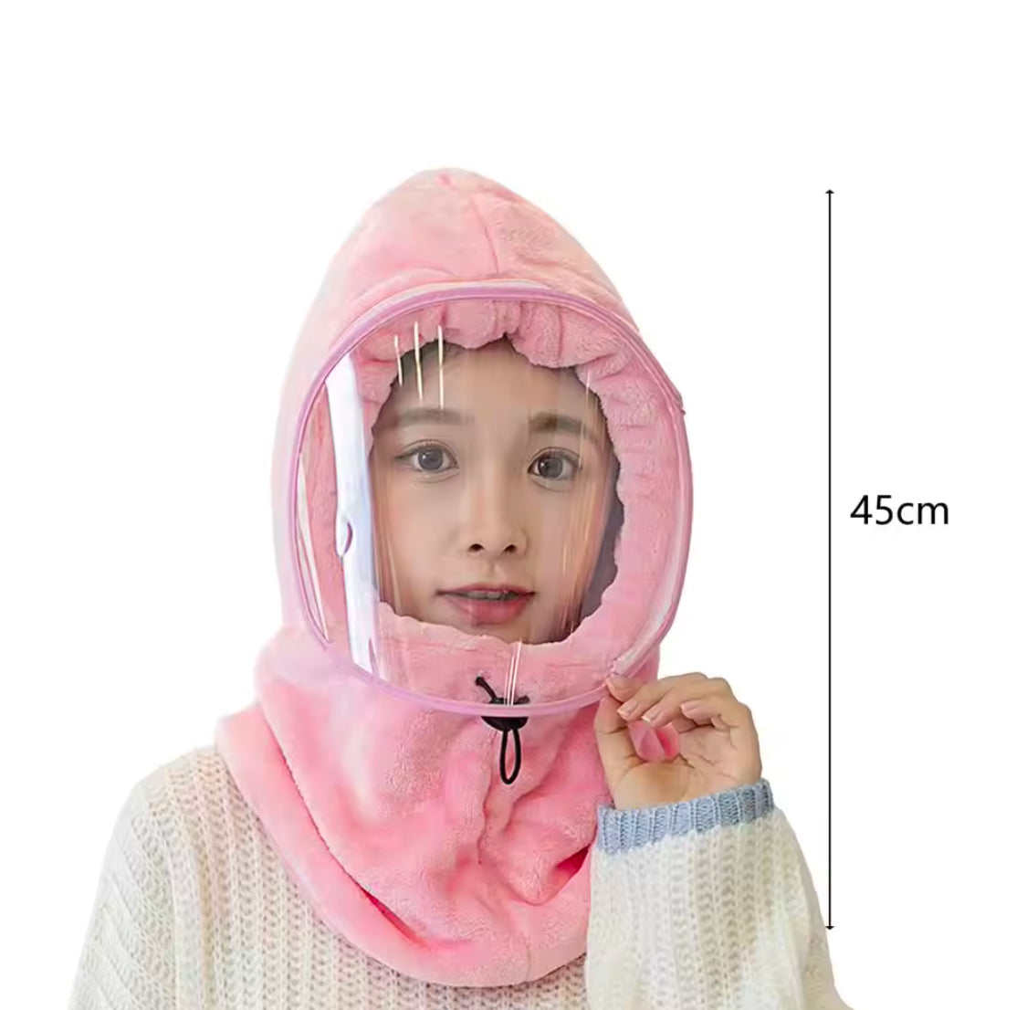 Full Face Winter Mask, Outdoor Winter Climbing Women Hat, Soft Plush Warm Cap