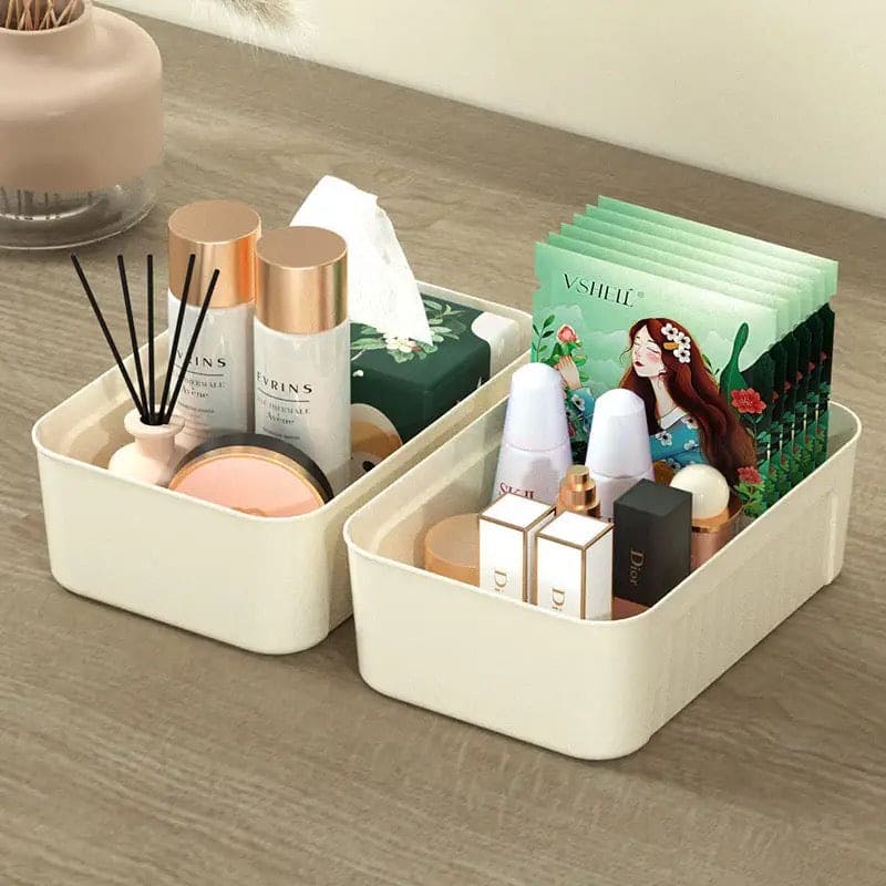 Mini Organizer Basket, Household Large Capacity Sorting Box, Multifunction Sundries Sorting Box, Plastic Toiletries Storage Basket, Home Office Organizer