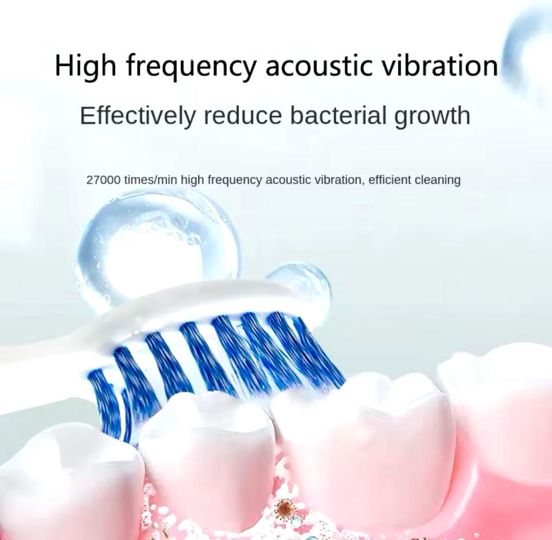 Ultrasonic Electric Toothbrush, USB Rechargeable Tooth Brush, Washable Teeth Whitening Cleaning Brush