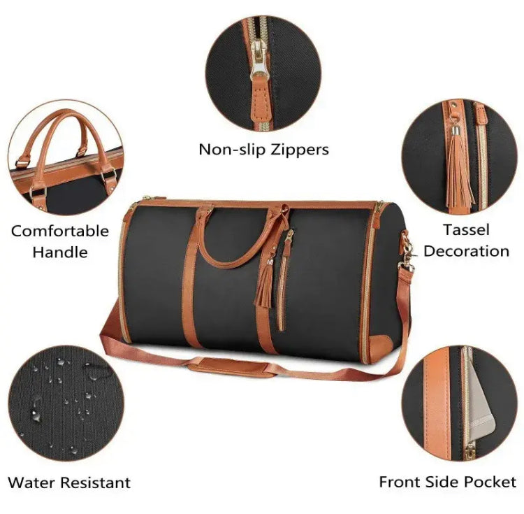 Women Duffel Travel Bag, Multifunctional Luggage Garment Bag, Foldable Men And Women Travel Bag