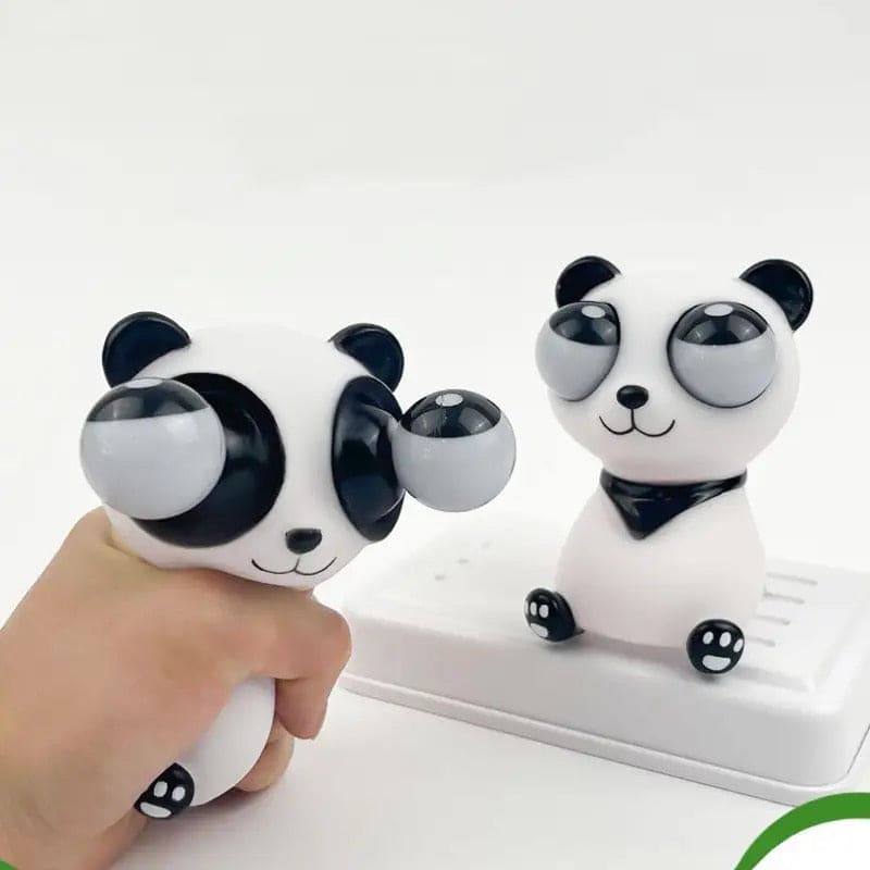 Panda  Squishy Toy, Cute Eye Popping Panda, Stress Relief Fidget Decompression Toy, Fun Stretch Eyeball Burst Squeeze Toy, Stress Relief Fidget Toy, Anti-Stress Pressure Panda, Eye Popping Squeeze Toy