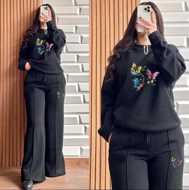 2pcs Baggy Style Women Winter Track Suit