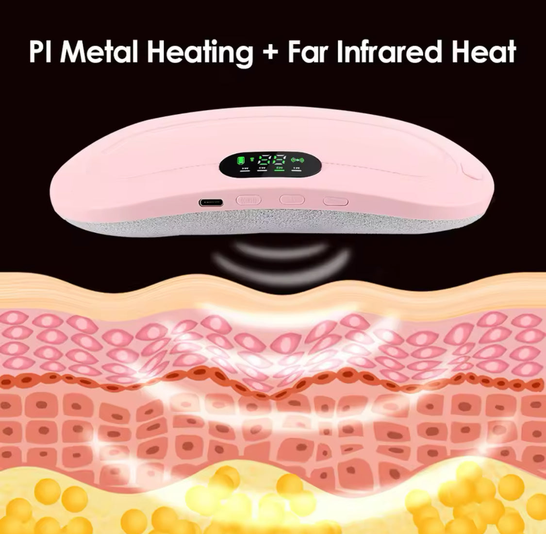 Portable Heating Pad, Menstrual Heating Massager Belt, Abdominal Pain Relief Belt, Heating Waist Belt Massager, Menstrual Pain Relief Device