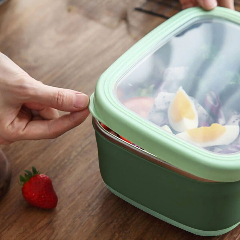 Stainless Steel Bento Lunch Box with Airtight Lid, Leakproof Food Storage Lunch Box, Airtight Food Grade Lunch Box