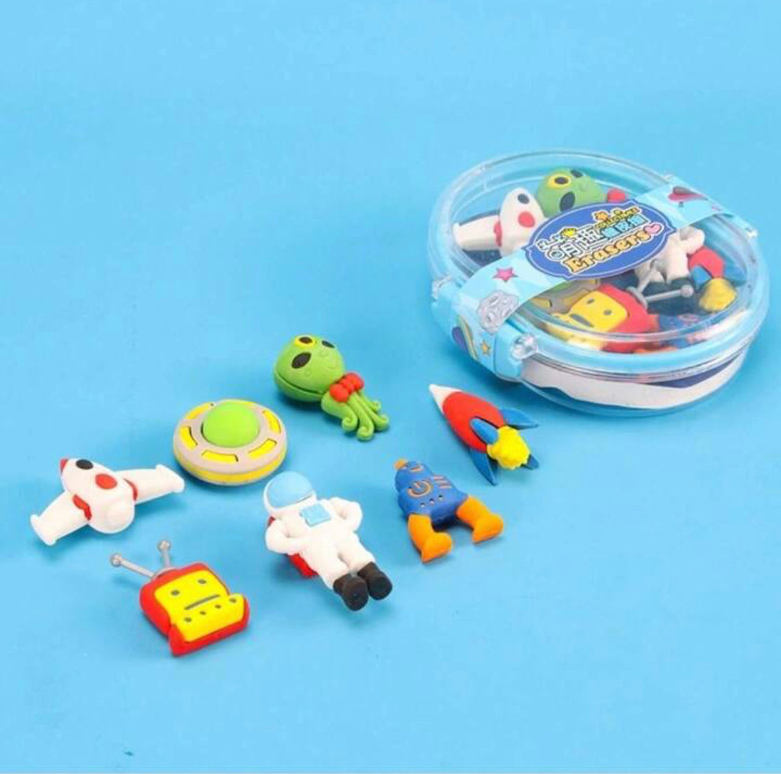 Creative Cartoon Design Eraser Box, 3D And Stylish Colourful Erasers, Drawing Rubber Erasers