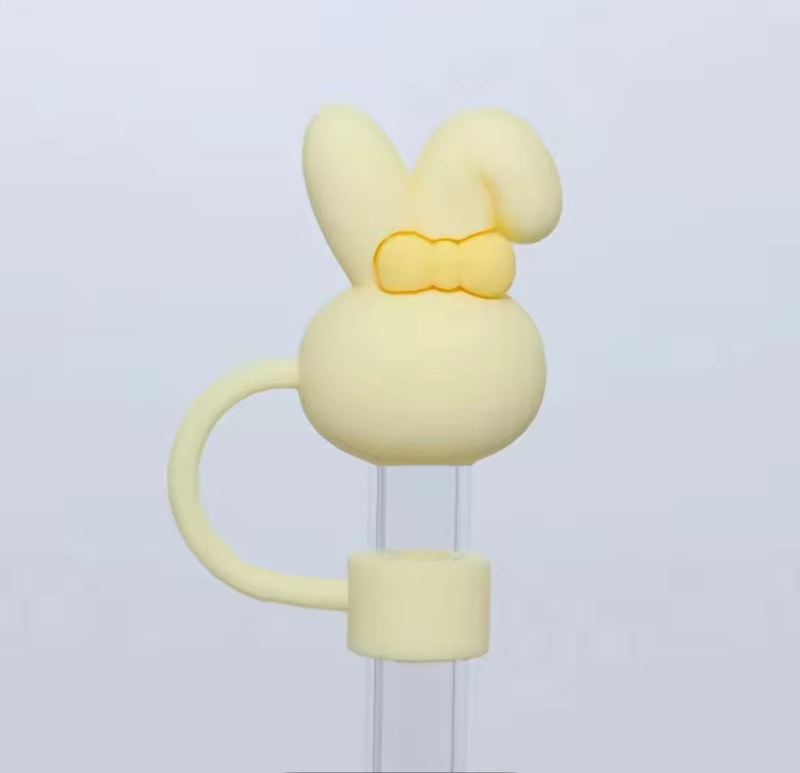 Set Of 3 Silicone Straw Topper, Dust Proof Tumbler Straw Cover, Reusable Straw Tips, Straw Cup Accessories