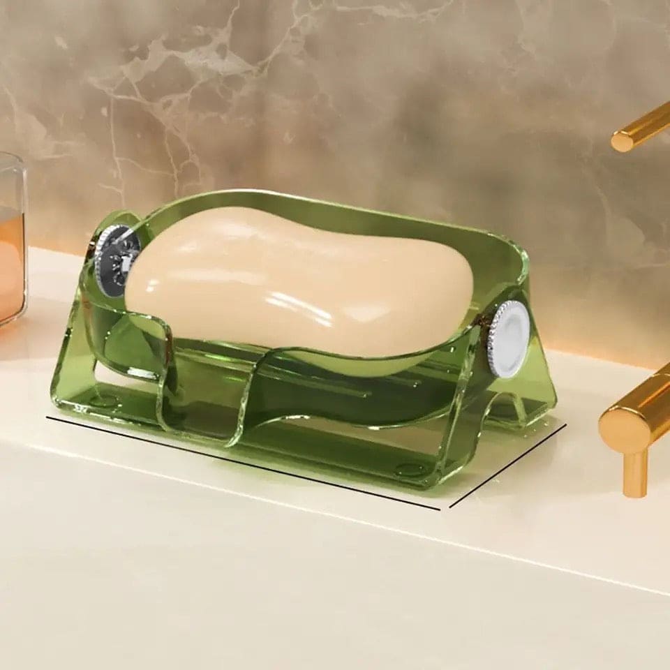 Shower Soap Holder, Adjustable Drain Soap Dish Holder, Self Emptying Soap Tray, Sink Waterfall Soap Dish, Self-draining Soap Saver Stand For Shower Bathroom Kitchen