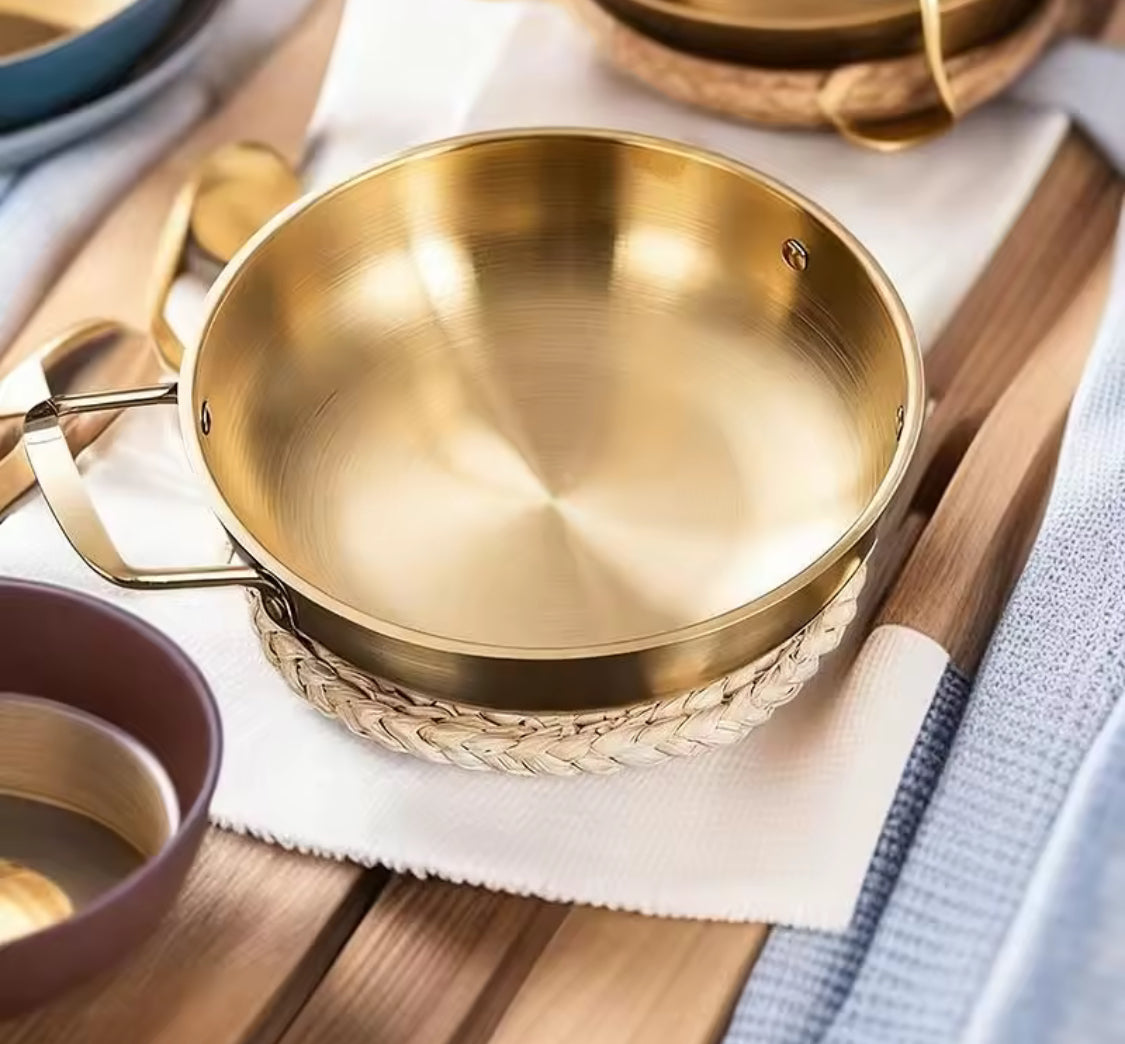 Korean Style Noodles Pot With Handle, Stainless Steel Cookware Pan, Kitchen Cooking Pan