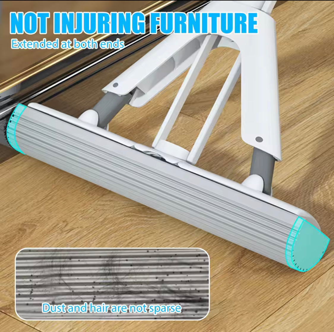 Self Draining Sponge Mop, Self Squeeze Floor Mop, Sponge Mop Absorbent, Rubber Cotton Cleaning Mop
