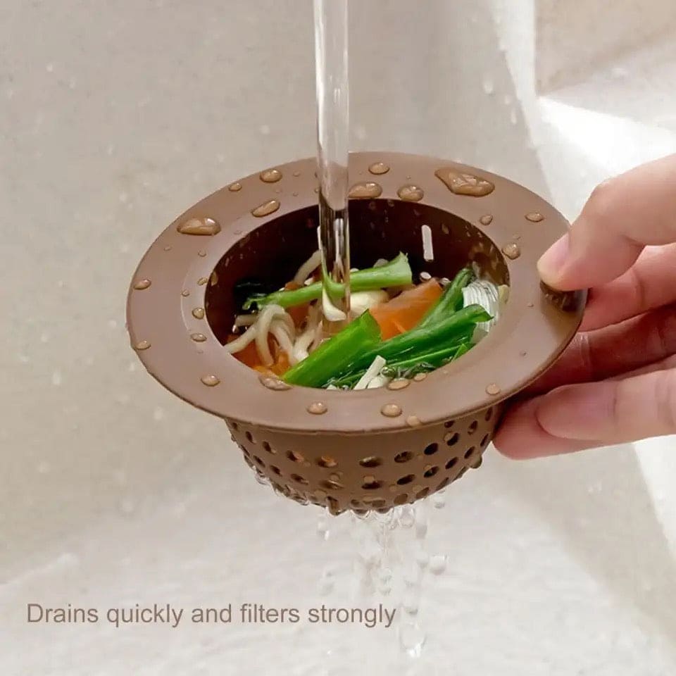 Silicon Sink Filter, Net Floor Drain Cover for Kitchen, Odor Blocking Sink Drain Strainer, Anti Blocking Silicone Filter Screen for Home, Drain Stopper Filter, Universal Sink Stopper