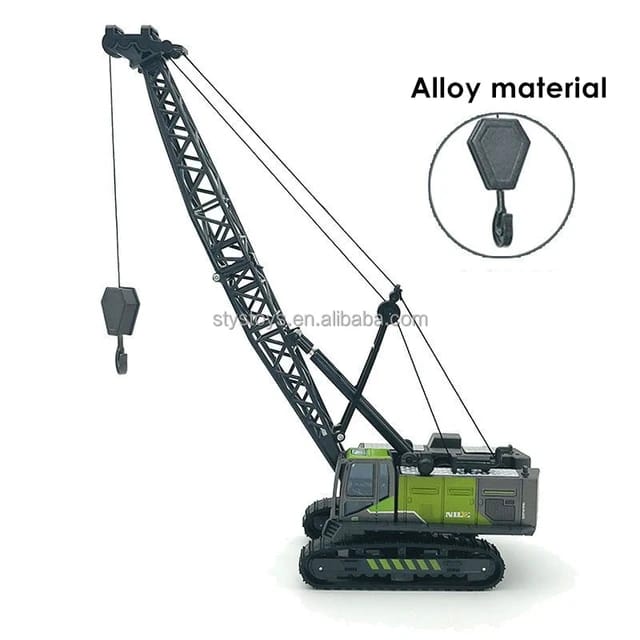 Excavator Crawler Crane Toy, Engineering Vehicle Toys for Kids, Crane Model Toys