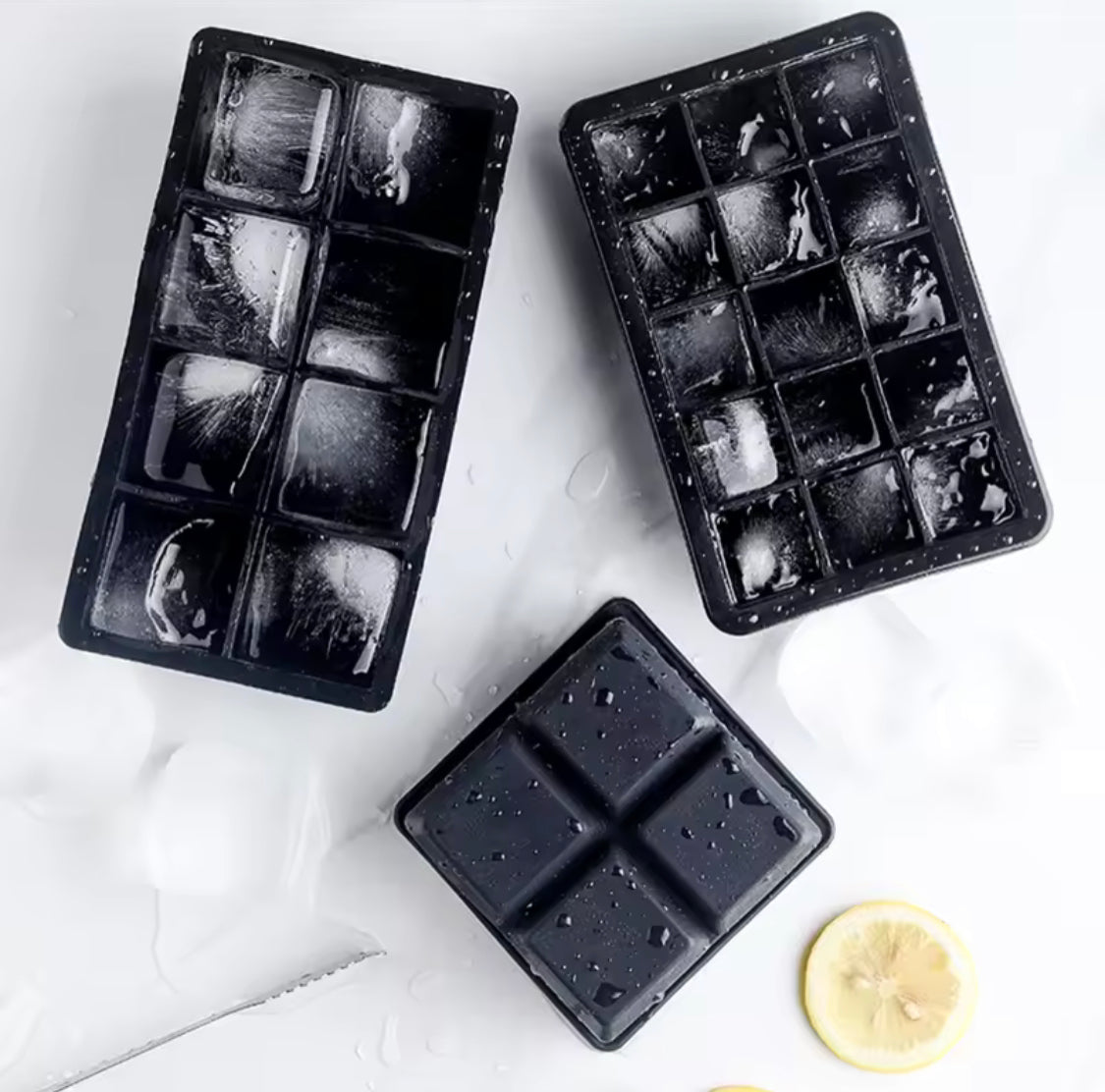 8 Grid Silicone Ice Mold, Easy Release Ice Tray, Creative Ice Cube Mold, Rectangle Shape Ice Maker Ice Cube Tray
