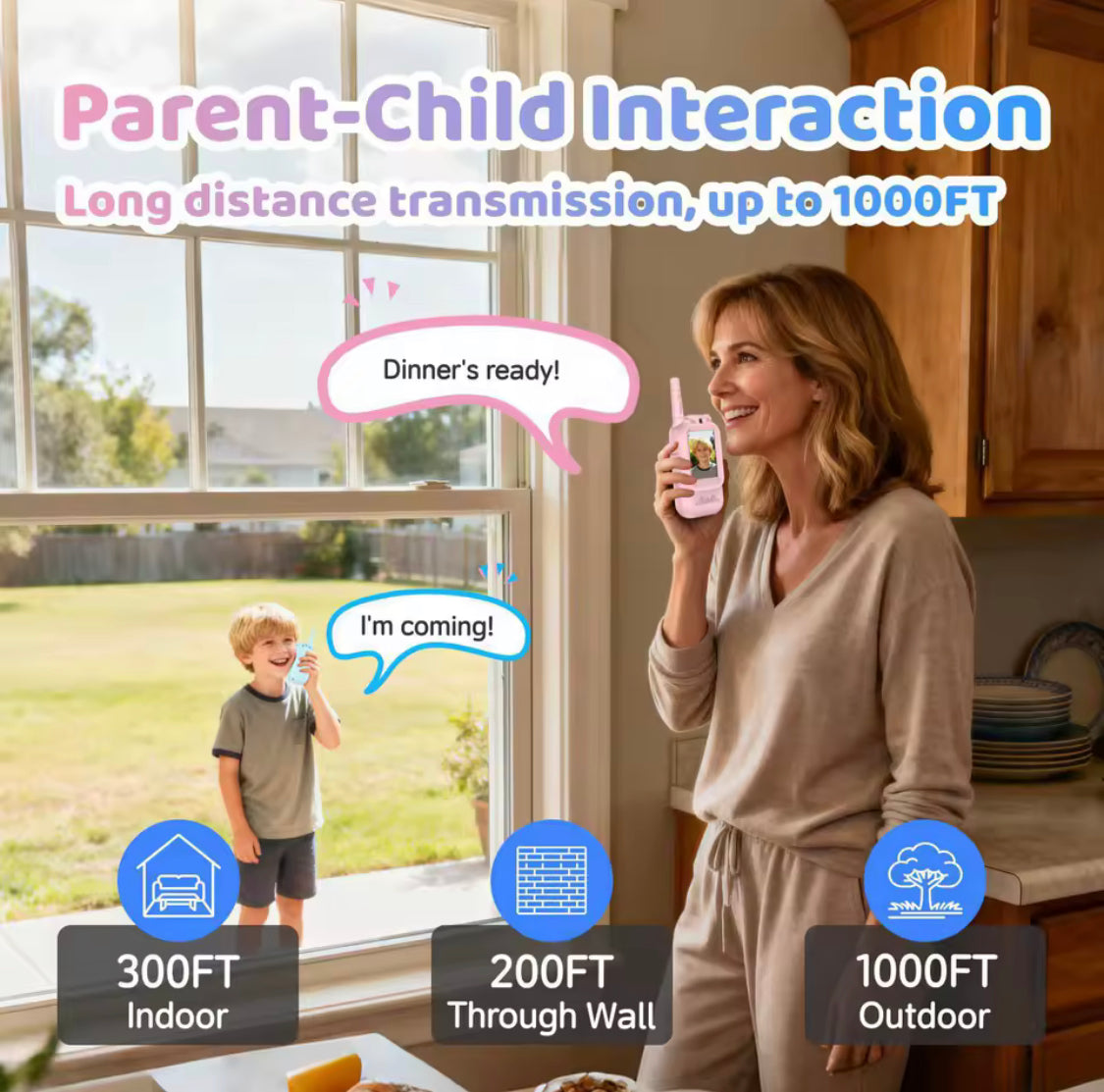 Smart Kids Walkie Talkie, Mini Explorer Walkie Camera, Kids Fun Talk Camera, Kid Adventure Smart Camera
