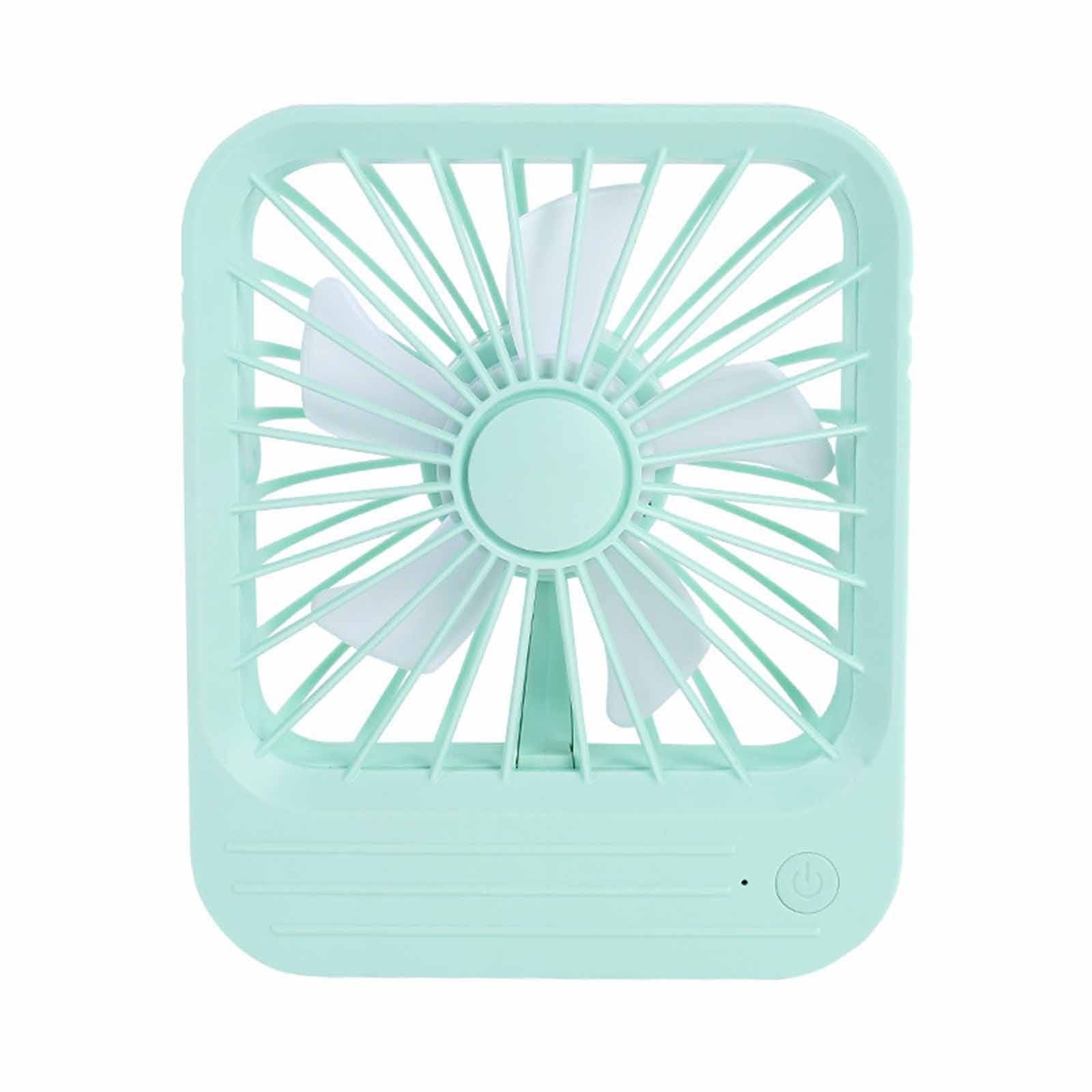 Quite Hanging Desk Fan, Mini USB Rechargeable Fan, Quiet Mini Desktop Cooling Fan for Indoor Outdoor