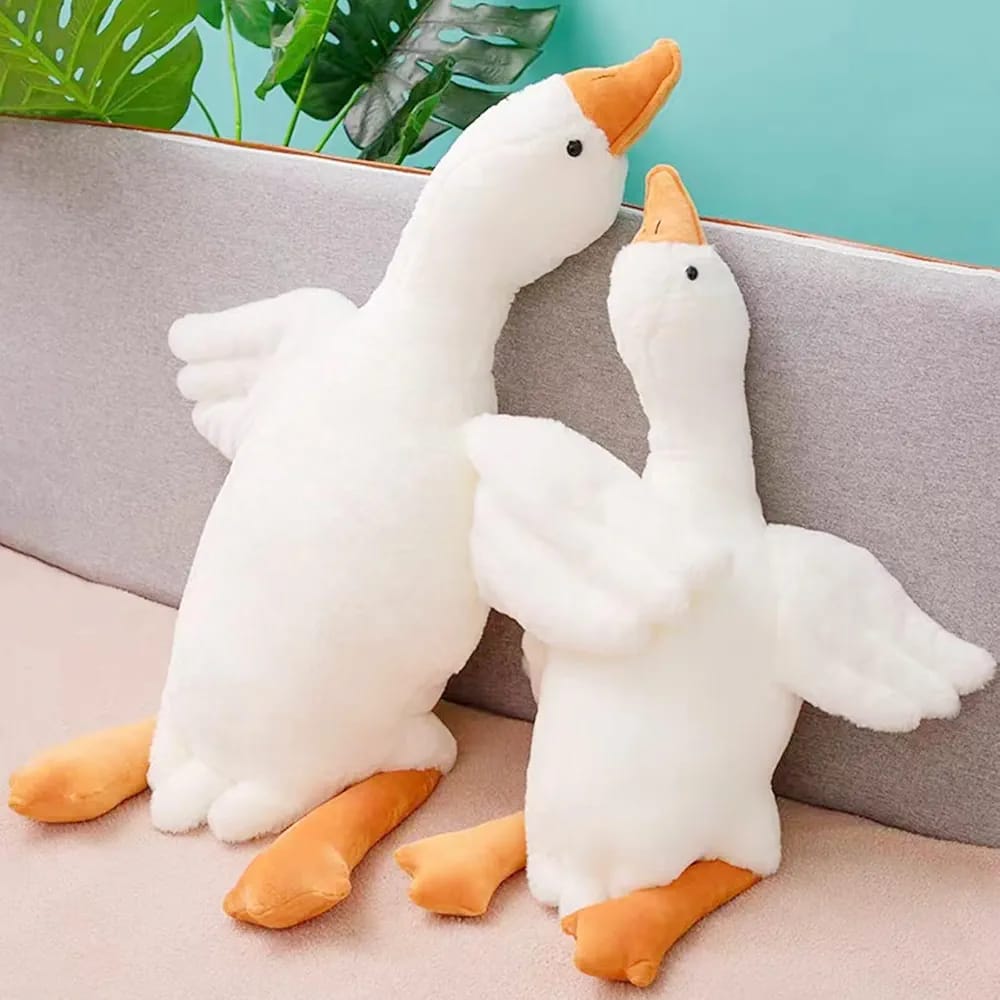 Cute Duck Pillow Cushion, White Goose Plush Toy, Super Soft  Stuffed Pillow