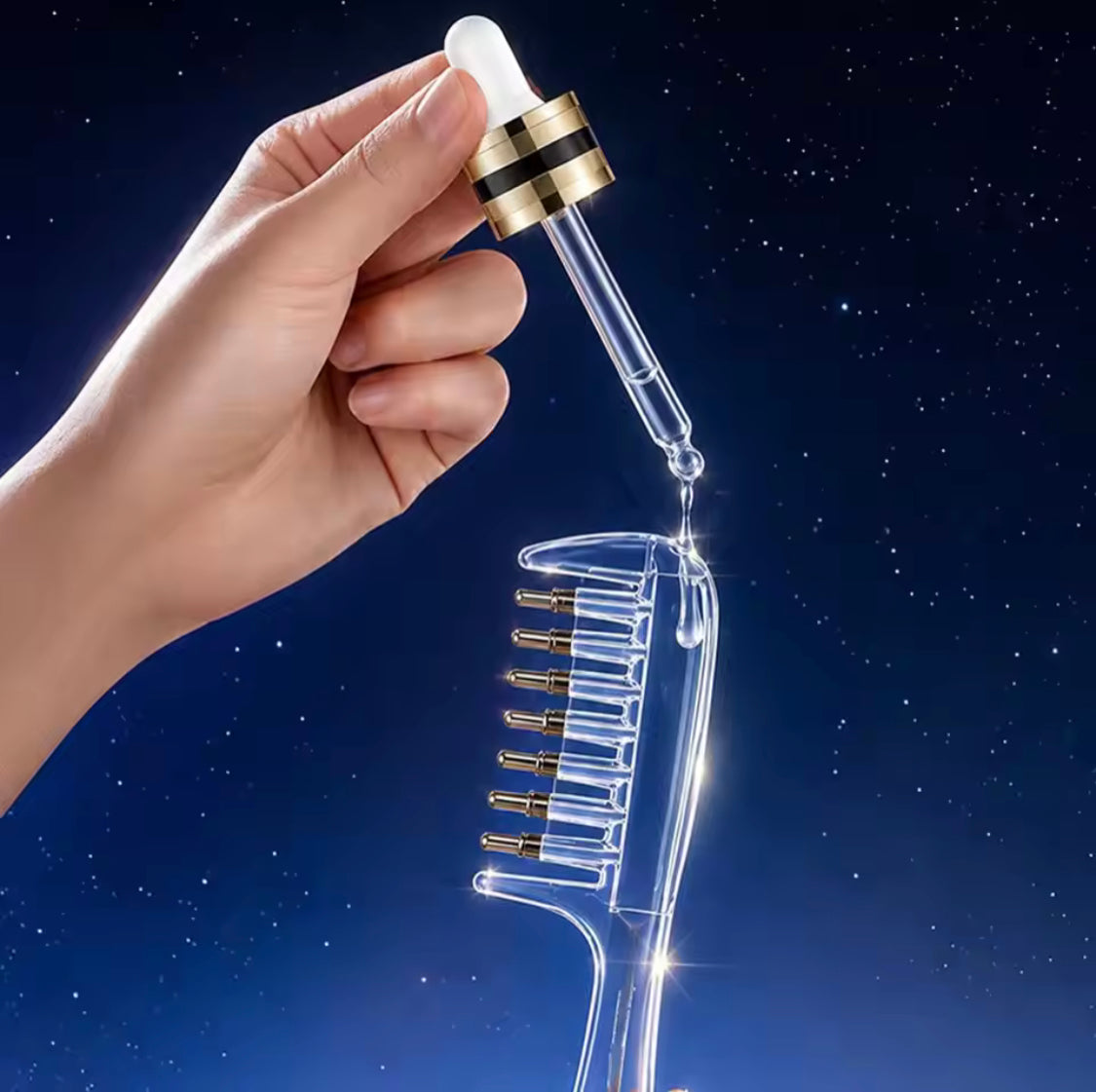 Transparent Hair Scalp Applicator Comb, Manual Scalp Stimulator, Hair Growth Scalp Massage Comb, Deep Scalp Massage Tool