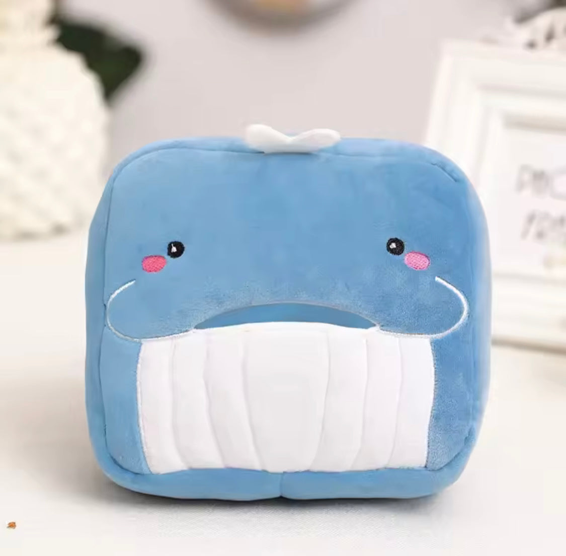 Cute Cartoon Car Napkin Case, Multifunctional Hanging Tissue Paper Box, Durable Cartoon Animal Design Tissue Holder