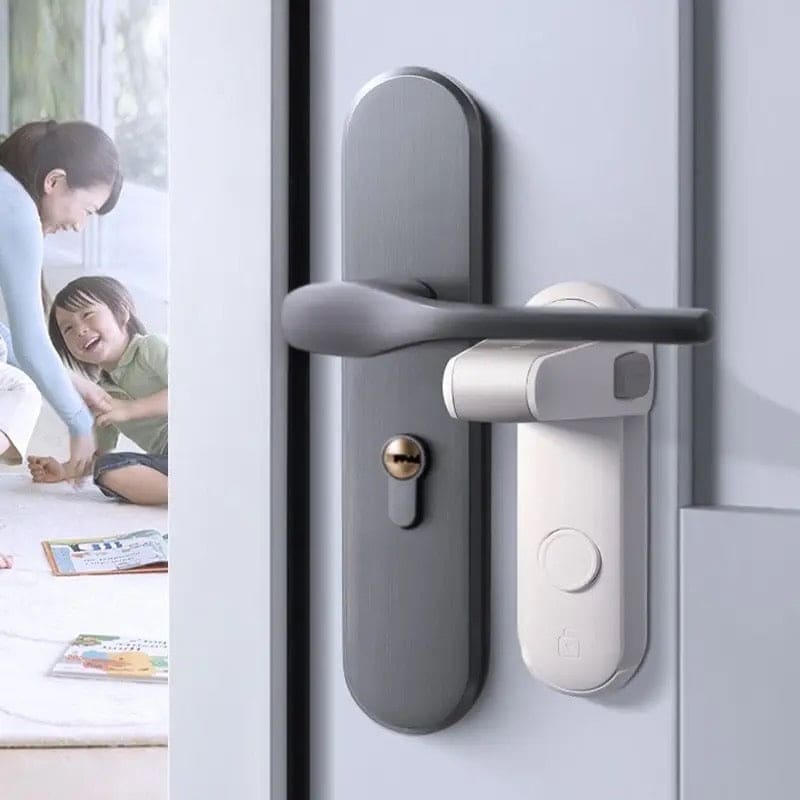 Door Lever Lock, Baby Paradise Door Lock Stopper, Simple Door Security Lock, Childproofing Door Knob Lock, Pet Room Door Handle Lock, Anti Child Opening Device
