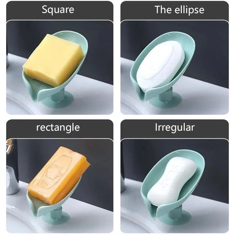 Dolphin Drain Soap Holder, Suction Cup Soap Tray, Bathroom Shower Soap Holder, Perforated Suction Cup Soap Dish