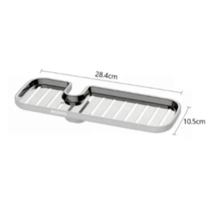 Stainless Steel Faucet Shelf, Kitchen Utensils Sink Storage Rack, Sink Faucet Sponge Holder