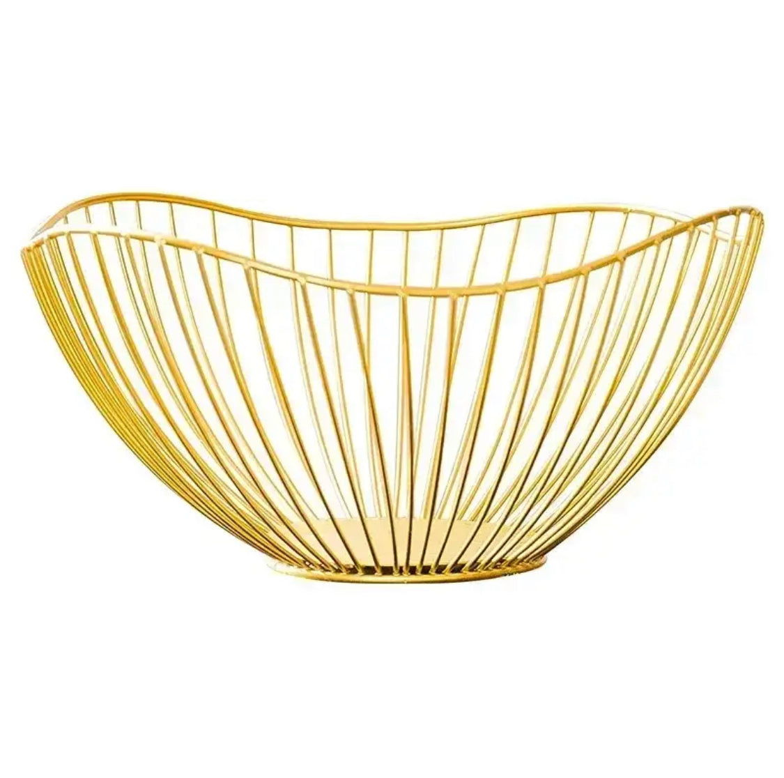 Durable Iron Fruit Basket, Metal Wire Storage Bowl, Dining Table Storage Basket