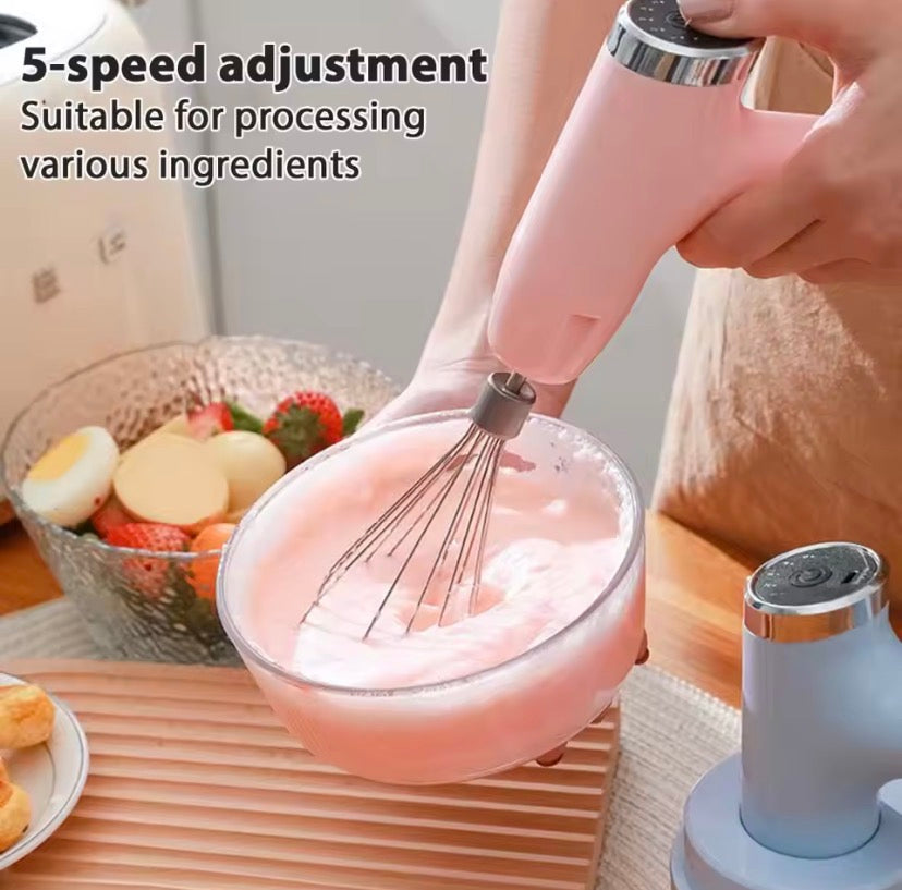 3 In 1 Electric Food Chopper, Handheld Food Chopper And Whisk, Rechargeable Food Chopper Set