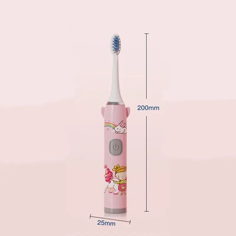 Children Electric Toothbrush, Cartoon Pattern Battery Powered Soft Brush, Rechargeable Toothbrush