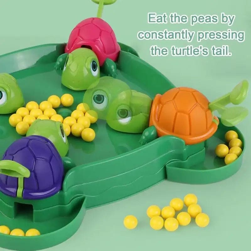 Hungry Turtle Board Toy, Turtle Snatching Bean Ball Table Game, Kids Desktop Competitive Game, Multiplayer Competitive Race Toy, Children's Little Turtle Eating Beans Toy, Creative Launchers Game