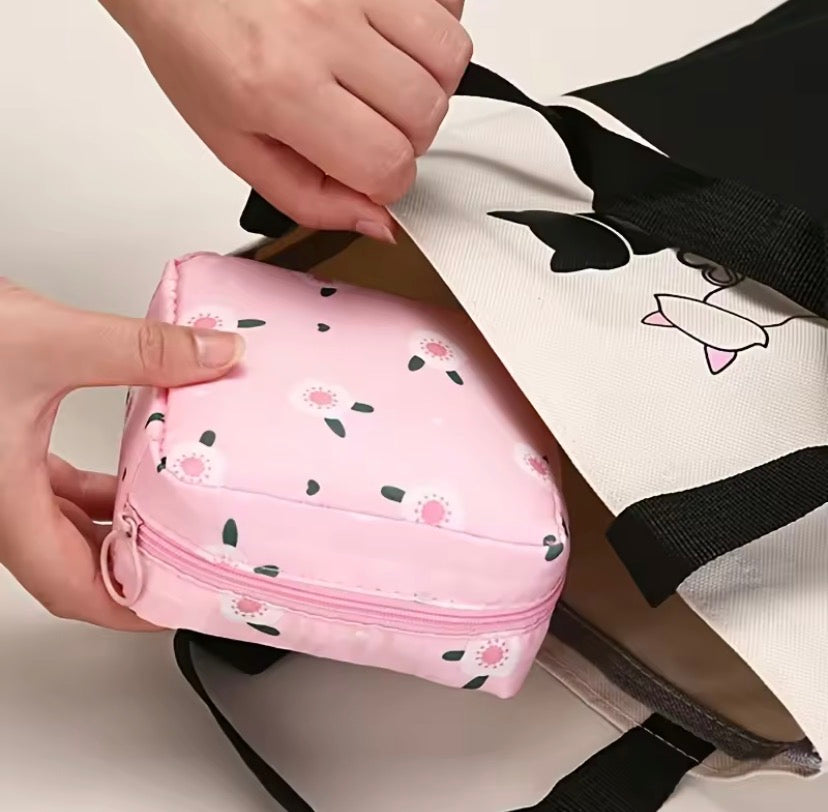 Portable Sanitary Napkin Organizer, Waterproof Mini Napkin Bag, Women Sanitary Napkin Pouch, Portable Travel Mini Pouch