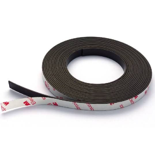 Self Adhesive Rubber Magnetic Tape, Flexible Magnetic Strip, Universal Hook Tape