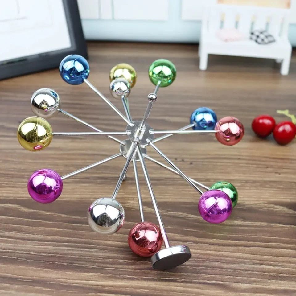 Magnetic Ferris Wheel, Ornaments Home Decor, Rotation Ferris Wheel Desk Toy, Perpetual Motion Physics Science Toy, Newton Pendulum Perpetual Motion Cradle