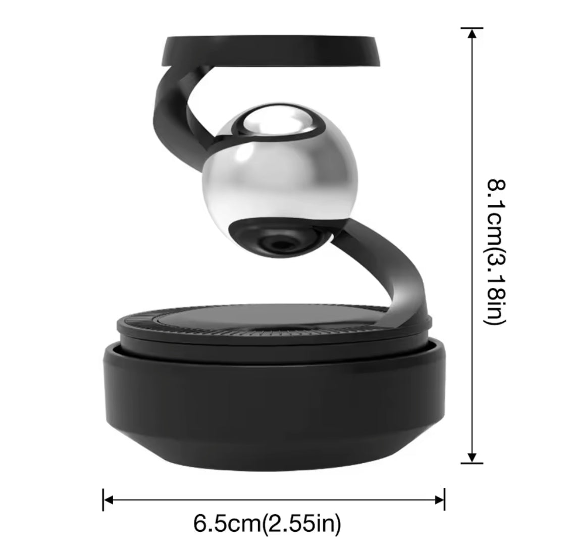 Solar Powered Car Diffuser, Solar Powered Rotating Car Aromatherapy Diffuser, Durable Alloy Fragrance Diffuser, Car Air Freshener Diffuser