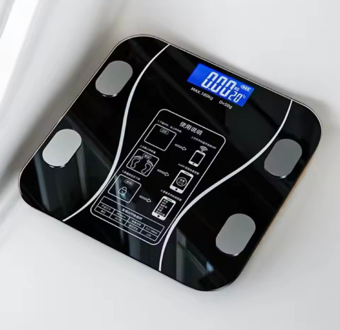 USB Charging Body Fat Scale With Bluetooth App, Smart Wireless Digital Weight Scale, Body Composition Analyzer Testing Scale