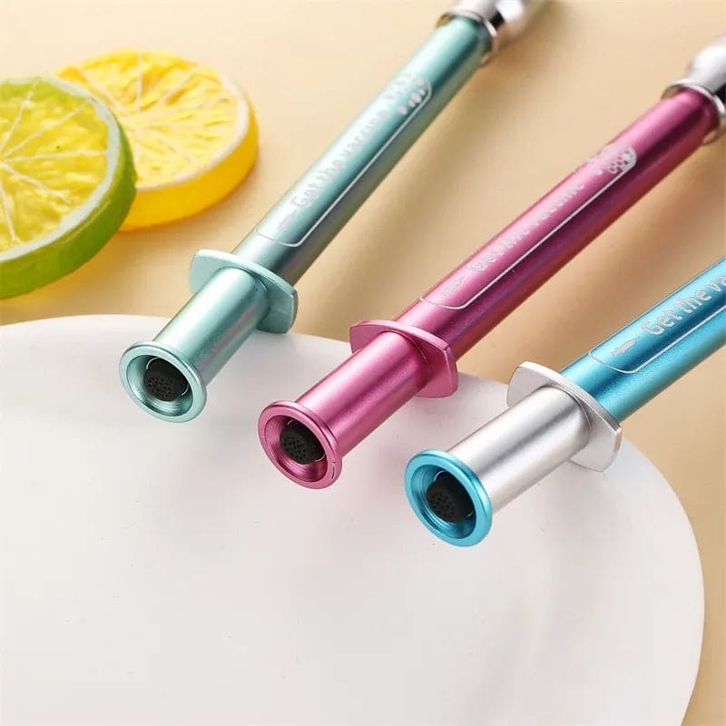 Luminous Vaccine Gel Pen, Doctor Nurse Pen, Syringe Neutral Pens, Syringe Modeling Gel Pen, Student Stationery Pen, School Office Supplies Gel Pen, Creative Syringe Shape Gel Pen