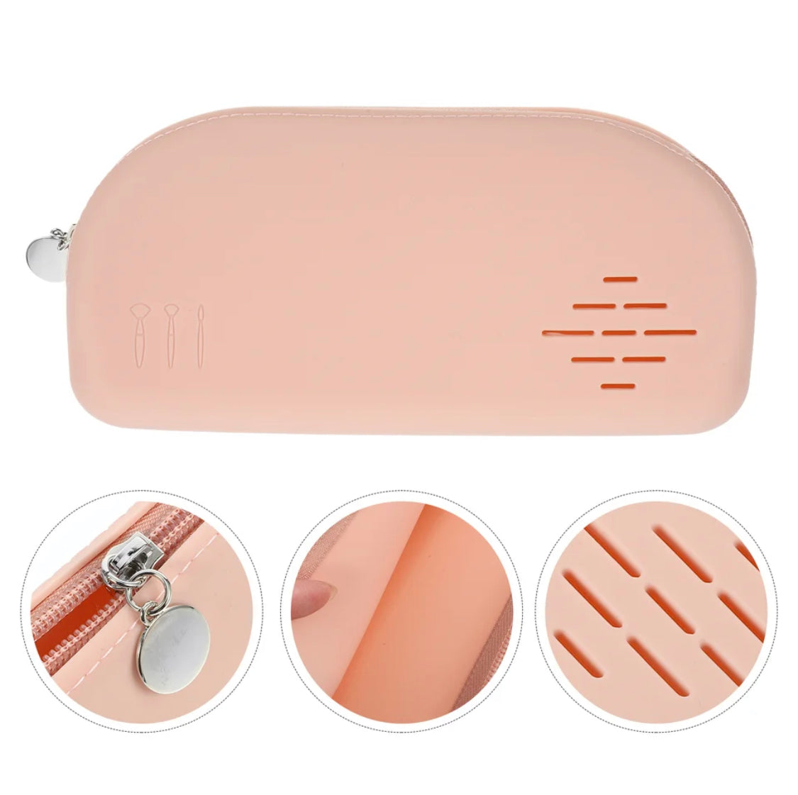 Silicone Makeup Brush Case, Travelling Brush Bag Organizer, Waterproof Makeup Storage Box