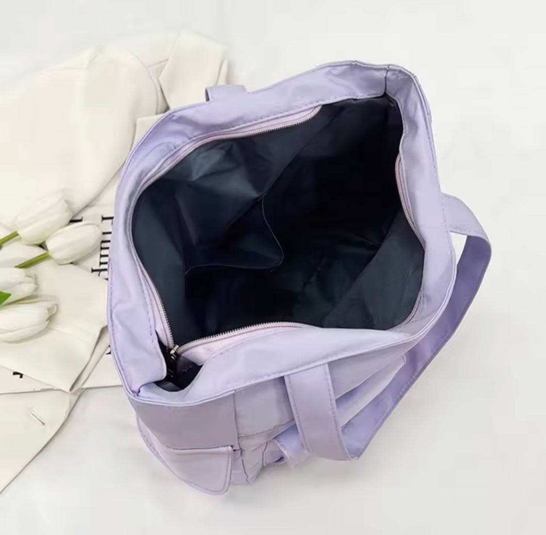 Nylon Canvas Tote Bag, Women Office Shoulder Bag, Fashionable Handbag For Travel