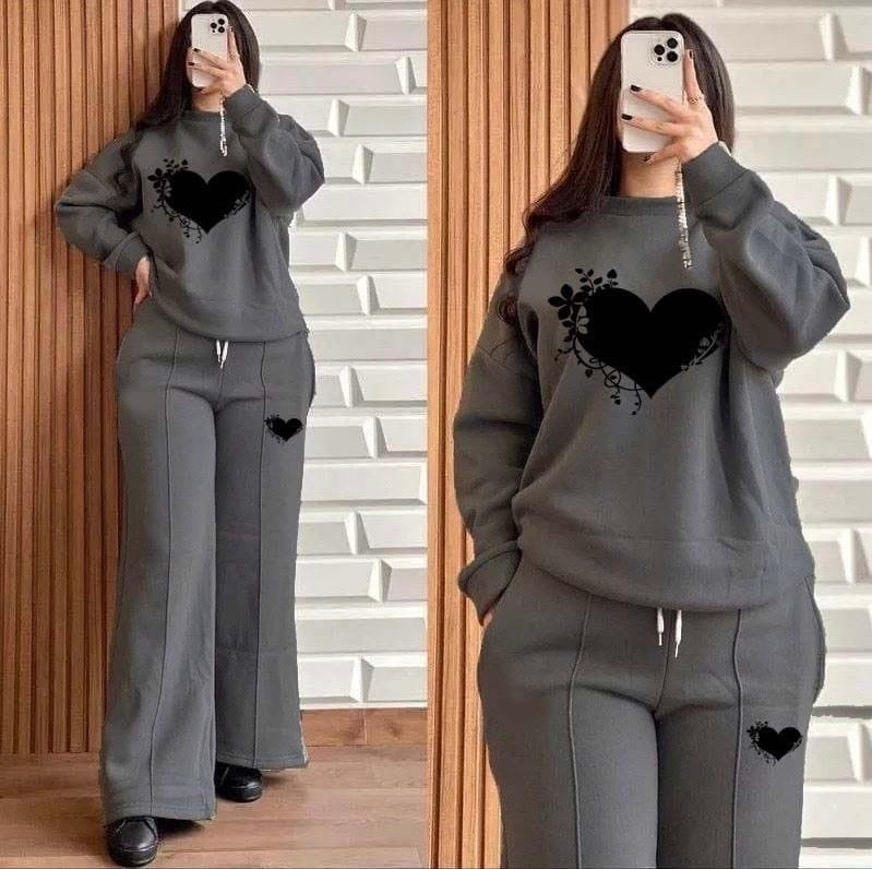 2pcs Baggy Style Women Winter Track Suit