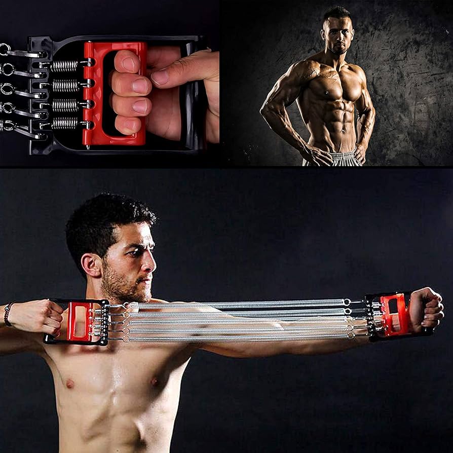 Multifunctional Chest Muscle Training Equipment, Detachable Fitness Gym Resistance Bands, Spring Puller Chest Expander