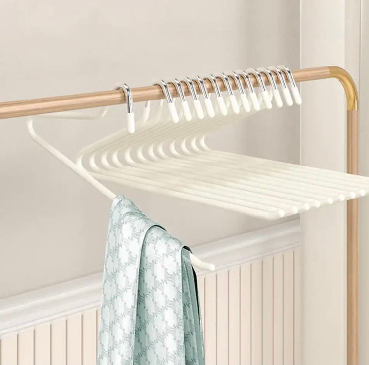 5Pcs Metal Openend Hanger, Non-Slip Pant Hanger, Trouser Organizers Set Hangers, Z-Shaped Cloth Hanger