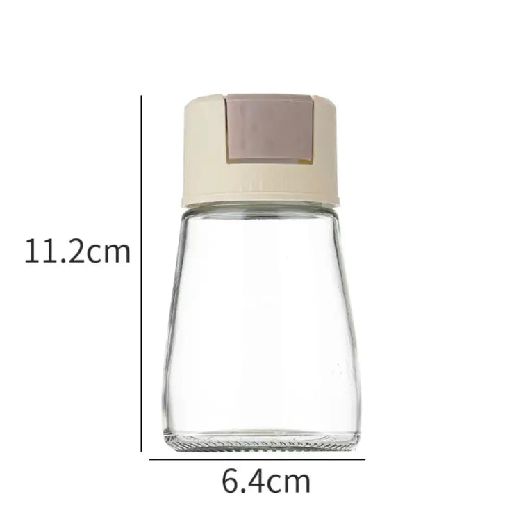 Transparent Seasoning Jar Set, Kitchen Salt Sugar Shaker, Measuring Seasoning Bottle