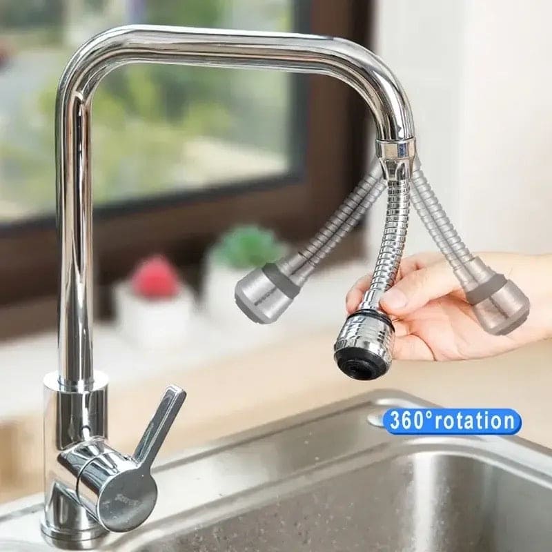 Multifunctional Splash Guard, Flexible Faucet Extender, 360 Rotatable Water Extender, Faucet Nozzle Frother Mixer, Bathroom Kitchen Faucet Sprayer Adapter Filter, Bendable Kitchen Sink Tap Spray Head