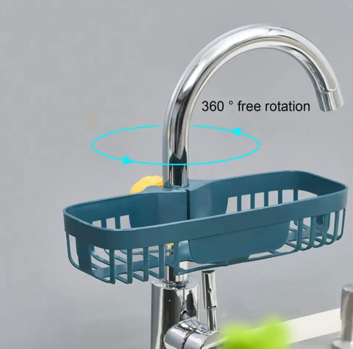 Sink Faucet Rack, Sink Faucet Sponge Holder, Adjustable Sink Drain Rack