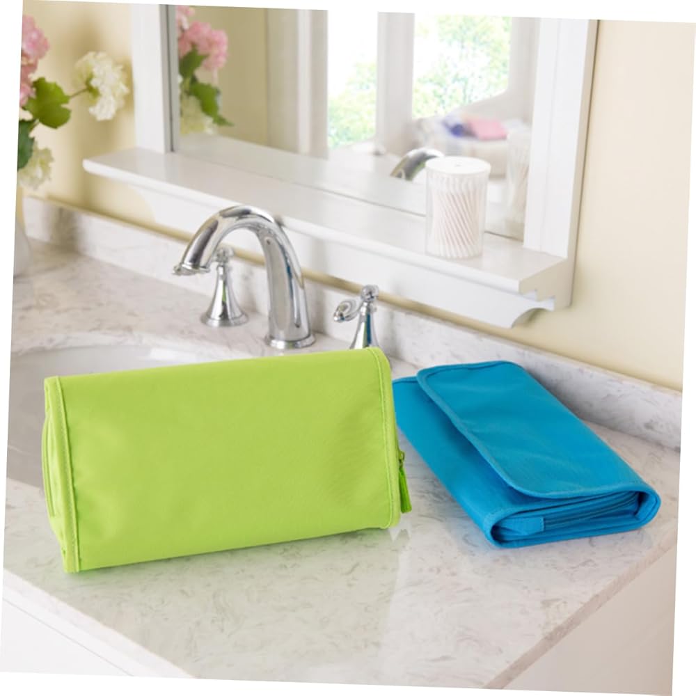 Makeup Hanging Organizer Pouch, Travelling Makeup Bag, Women Toiletries Organizer, Hanging Bathroom Wash Bag