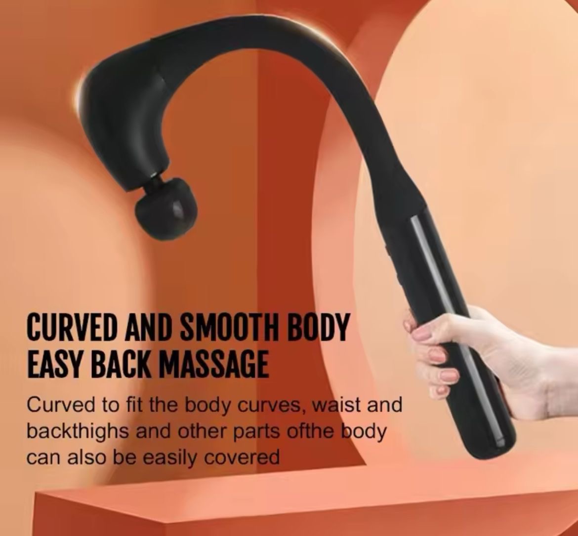 Electric Deep Body Massager, Body Relaxation Massage Machine, Long Handle Body Massager Gun
