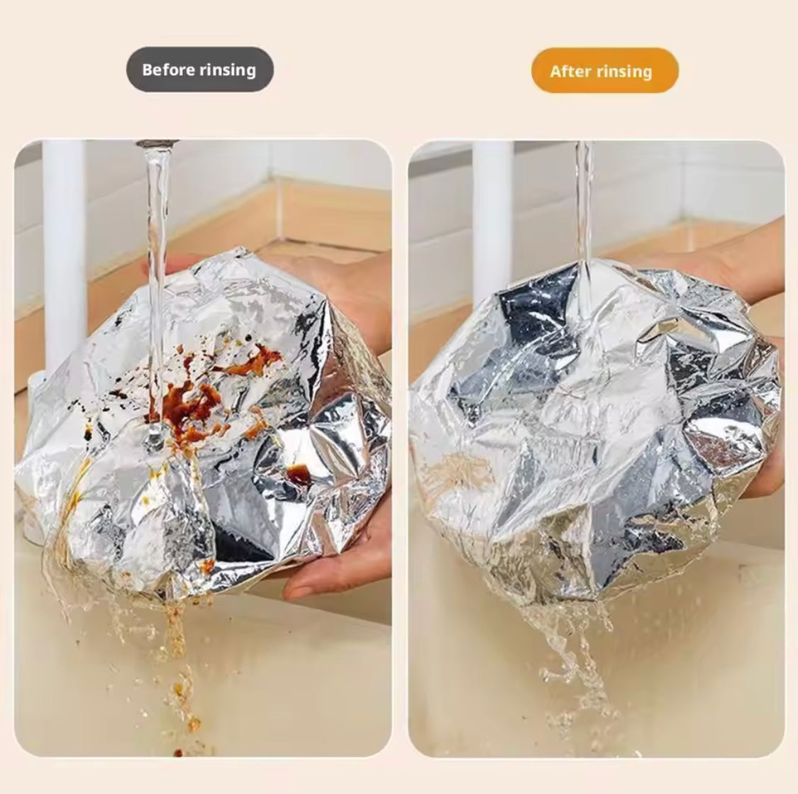 10PCS Reusable Aluminium Foil Covers, Aluminum Foil Insulation Covers, Insulation Aluminium Foil For Food Storage Cover