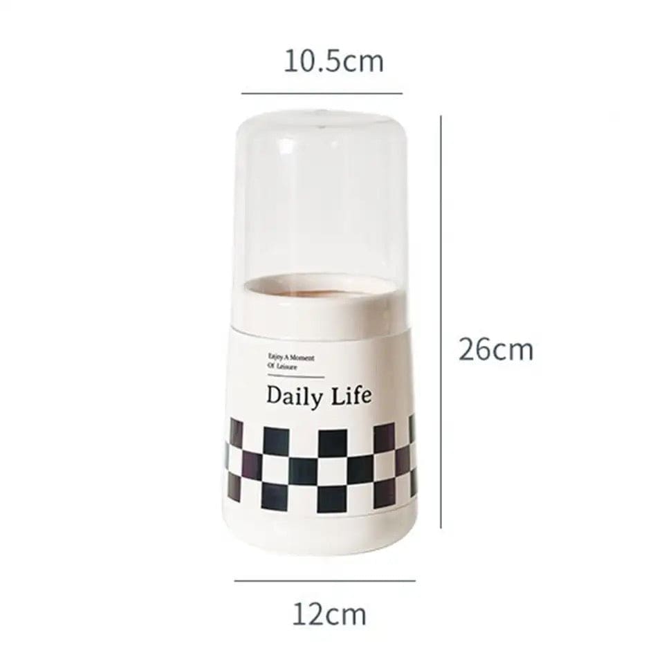 Daily Life Printed Cutlery Holder, Removable Hollow Out Utensils Organizer, Base Plate Drainable Spoon Fork Chopstick Stand Tray, Multifunctional Spoon Fork Chopstick Storage Holder, Household Kitchen Tableware Storage Holder Box