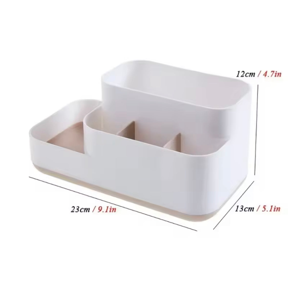 Multifunctional Storage Organizer Case, 5 Compartment Tableware Organizer, Washable Bathroom Storage Box